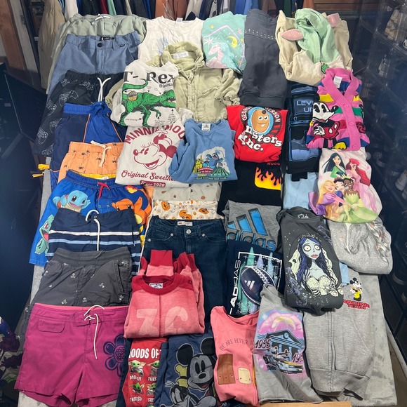 Disney Other - Kids Clothing Lot 36pc Size 6-Teen Zara Nike Disney Adidas Character Mix Winter
